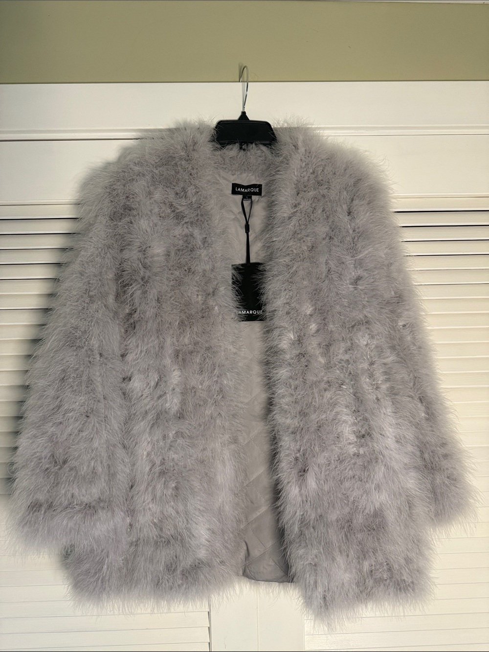 Lamarque Light Gray Teddy Jacket